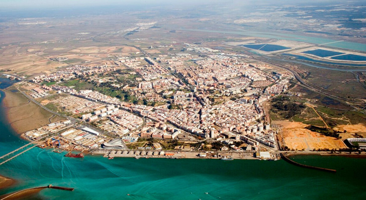 vista aérea de Huelva